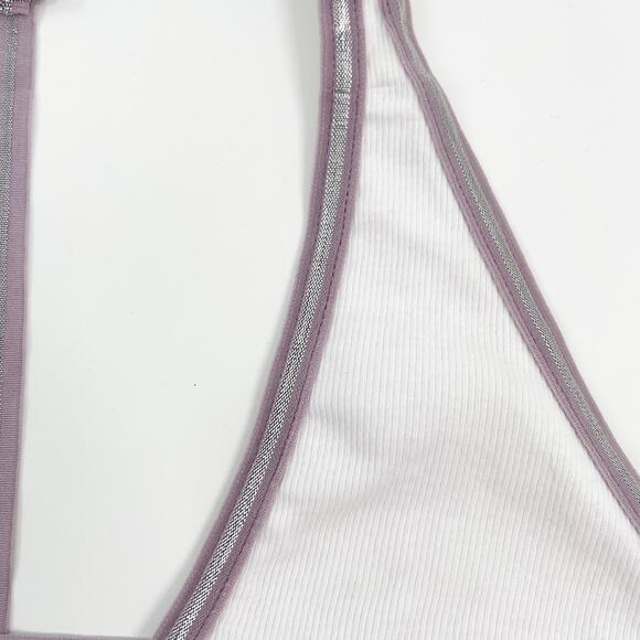 NWT Intimately Free People Kickin' It Bralette White Wireless Bra Size S - Picture 3 of 10